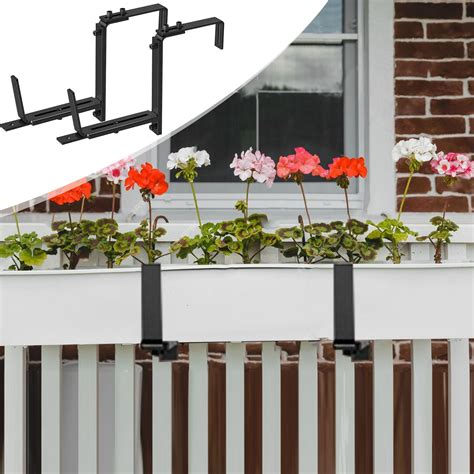 adjustable metal black window box planter|outside window sill planter.